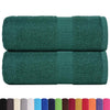 VIDAXL GUEST SCARICHE 2 ST 30x50 cm 360 g m² 100% di cotone verde