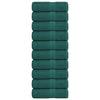 Vidaxl Guest Wipes 10 pezzi 30x50 cm 360 g m² 100% di cotone verde