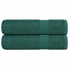 Asciugamani Vidaxl 2 ST 50x100 cm 360 g m² 100% di cotone verde