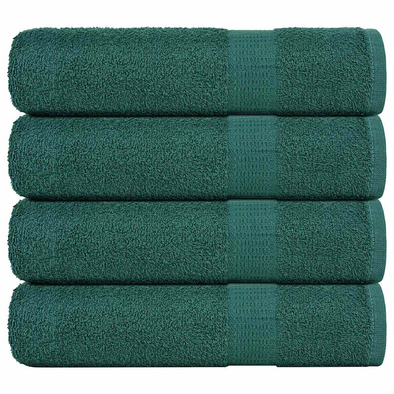 Asciugamani Vidaxl 4 ST 50x100 cm 360 g m² 100% di cotone verde