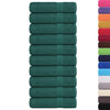 Asciugamani Vidaxl 10 ST 50x100 cm 360 g m² 100% di cotone verde