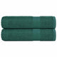 Toallas de ducha Vidaxl 2 st 70x140 cm 360 g m² 100% de algodón verde
