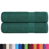Vidaxl Asciugamani per doccia 2 ST 70x140 cm 360 g m² 100% di cotone verde