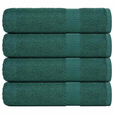 Toallas de ducha Vidaxl 4 ST 70x140 cm 360 g m² 100% de algodón verde