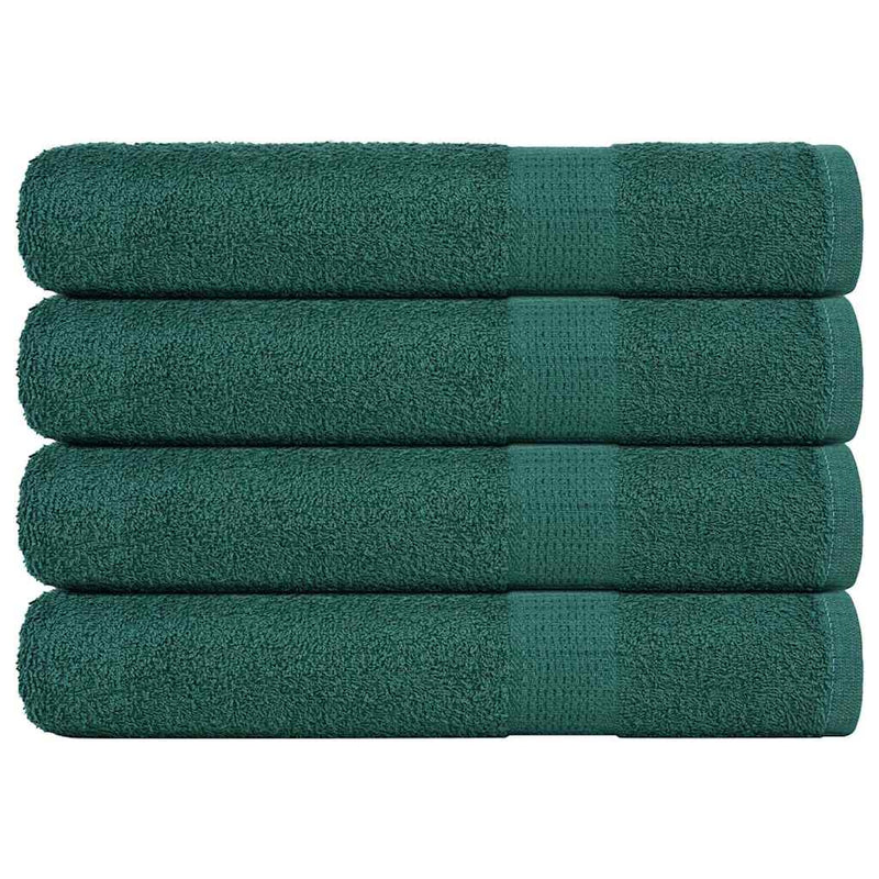 Asciugamani di sauna Vidaxl 4 ST 80x200 cm 360 g m² 100% di cotone verde