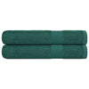 Asciugamani vidaxl 2 St 100x200 cm 360 g m² 100% di cotone verde
