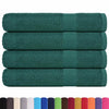 Asciugamani Vidaxl 4 ST 100x200 cm 360 g m² 100% di cotone verde