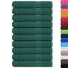 Asciugamani vidaxl 10 pezzi 100x200 cm 360 g m² 100% di cotone verde