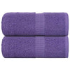 Vidaxl washandjes frogn 2 st 30x30 cm 360 g m² paars