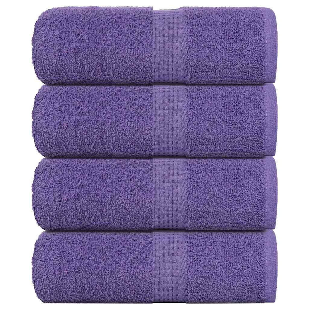 Toallitas de jabón Vidaxl 4 ST 30x30 cm 360 g m² 100% de algodón morado