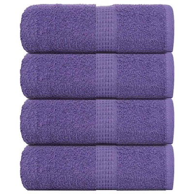 Toallitas de jabón Vidaxl 4 ST 30x30 cm 360 g m² 100% de algodón morado