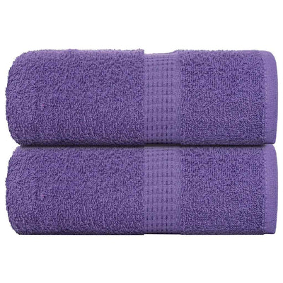 Toallitas invitadas de Vidaxl 2 pcs 30x50 cm 360 g m² 100% de algodón morado