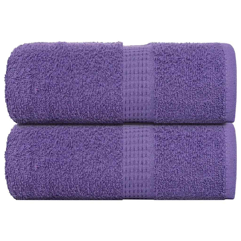 Vidaxl Guest Wipes 2 PCS 30x50 cm 360 g m² 100% di cotone viola
