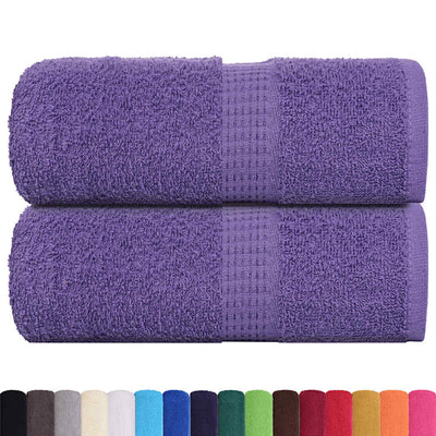 Vidaxl Guest Wipes 2 PCS 30x50 cm 360 g m² 100% di cotone viola