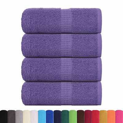VIDAXL GUEST SCARICHE 4 ST 30x50 cm 360 g m² 100% di cotone viola