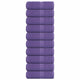 Toallitas invitadas de Vidaxl 10 PCS 30x50 cm 360 g m² 100% de algodón morado
