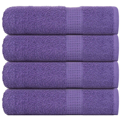 Asciugamani Vidaxl 4 ST 50x100 cm 360 g m² 100% di cotone viola