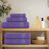 Asciugamani Vidaxl 4 ST 50x100 cm 360 g m² 100% di cotone viola