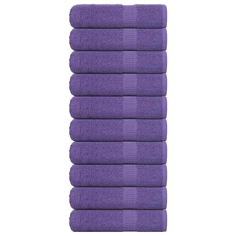Vidaxl handdoeken frogn 10 st 50x100 cm 360 g m² paars