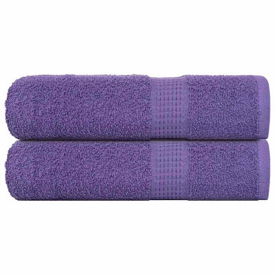 Toallas de ducha Vidaxl 2 st 70x140 cm 360 g m² 100% de algodón morado