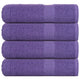 Toallas de ducha Vidaxl 4 ST 70x140 cm 360 g m² 100% de algodón morado