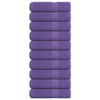 Asciugamani da bagno Vidaxl 10 pezzi 100x150 cm 360 g m² 100% di cotone viola