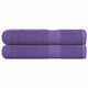 Toallas de sauna Vidaxl 2 st 80x200 cm 360 g m² 100% de algodón morado