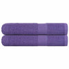 Asciugamani vidaxl 2 pezzi 100x200 cm 360 g m² 100% di cotone viola