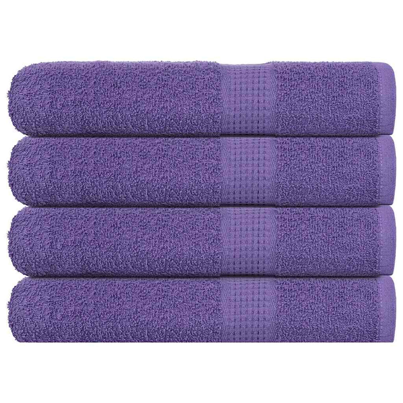 Vidaxl handdoeken frogn 4 st 100x200 cm 360 g m² paars