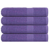 Asciugamani Vidaxl 4 pezzi 100x200 cm 360 g m² 100% di cotone viola