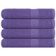 Vidaxl towels 4 pcs 100x200 cm 360 g m² 100% cotton purple