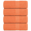 VIDAXL SALUPE DI SPACHE 4 ST 30x30 cm 360 g m² 100% di cotone arancione