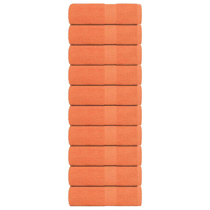 VIDAXL SALPA DI SPAINS 10 ST 30x30 cm 360 g m² 100% Cotone Arancione