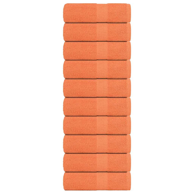 Vidaxl Guest Wipes 10 St 30x50 cm 360 g m² 100% Cotone Orange