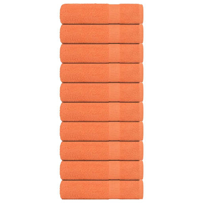 Vidaxl douchedoeken frogn 10 st 70x140 cm 360 g m² oranje