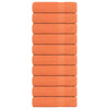 Asciugamani da bagno Vidaxl 10 PC 100x150 cm 360 g m² 100% di cotone arancione
