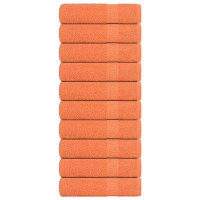 Vidaxl badhanddoeken frogn 10 st 100x150 cm 360 g m² oranje