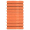 Toallas de sauna Vidaxl 10 st 80x200 cm 360 g m² 100% de algodón naranja