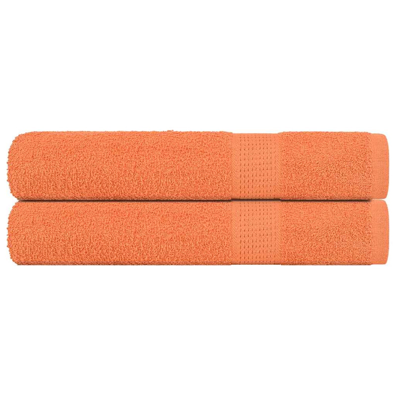 Asciugamani vidaxl 2 pezzi 100x200 cm 360 g m² 100% cotone arancione