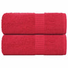 Toallitas de jabón Vidaxl 2 st 30x30 cm 360 g m² 100% de algodón rojo