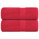 Toallitas de jabón Vidaxl 2 st 30x30 cm 360 g m² 100% de algodón rojo
