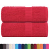 VIDAXL SALPA DI SPAINE 2 ST 30x30 cm 360 g m² 100% di cotone rosso