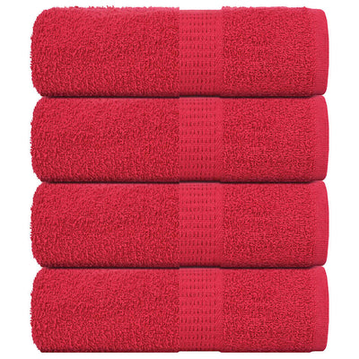 Vidaxl gastendoekjes frogn 4 st 30x50 cm 360 g m² rood