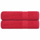 Toallas Vidaxl 2 st 50x100 cm 360 g m² 100% de algodón rojo