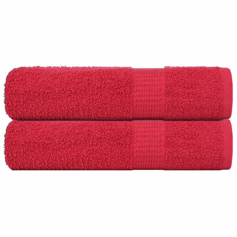 Vidaxl handdoeken frogn 2 st 50x100 cm 360 g m² rood