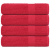 Asciugamani Vidaxl 4 ST 50x100 cm 360 g m² 100% di cotone rosso