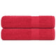 Toallas de ducha Vidaxl 2 st 70x140 cm 360 g m² 100% de algodón rojo