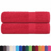 Vidaxl Asciugamani per doccia 2 ST 70x140 cm 360 g m² 100% di cotone rosso