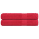 Toallas de sauna Vidaxl 2 st 80x200 cm 360 g m² 100% de algodón rojo
