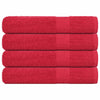Vidaxl handdoeken frogn 4 st 100x200 cm 360 g m² rood